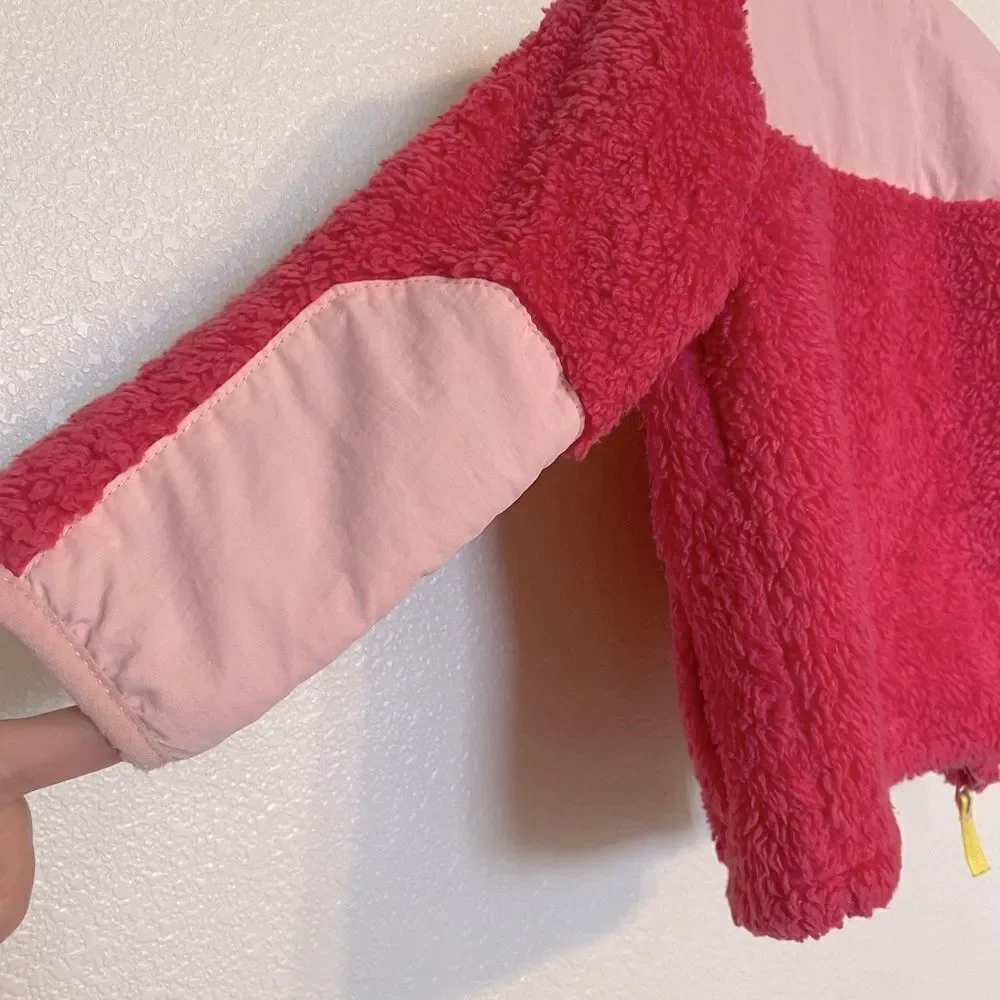 Cat & Jack | Baby Girl’s Pink Sherpa Fuzzy Jacket, Size 18M